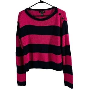 Ralph Lauren Knitwear Pink Navy Blue Sz M